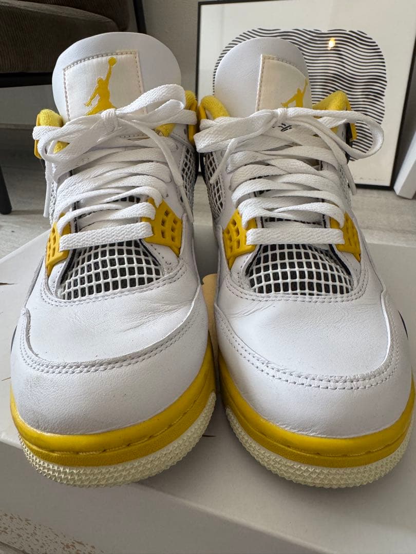 NIKE Air Jordan 4 ホワイト/イエロー