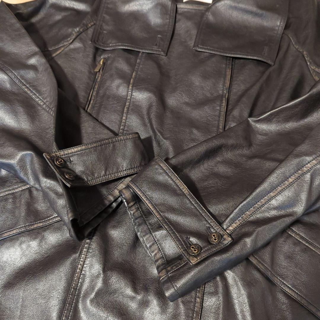 Ameri　USED LIKE SYNTHETIC LEATHER JACKET