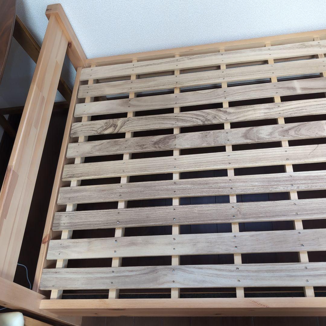 【引き取り限定】無印良品　パイン材　ベッドフレーム　　シングル