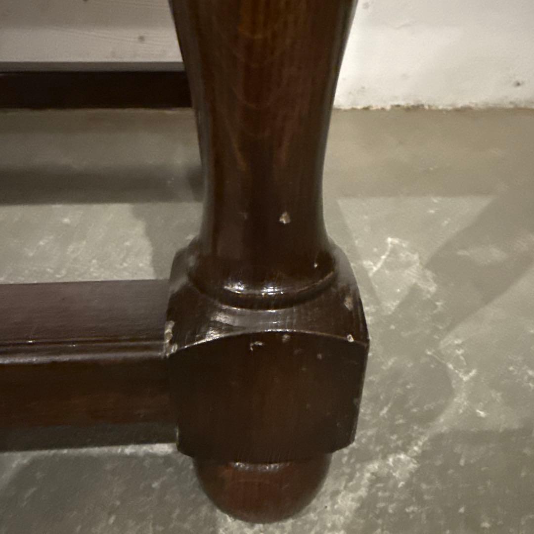 ヴィンテージ　木製サイドテーブル　引き出し付き