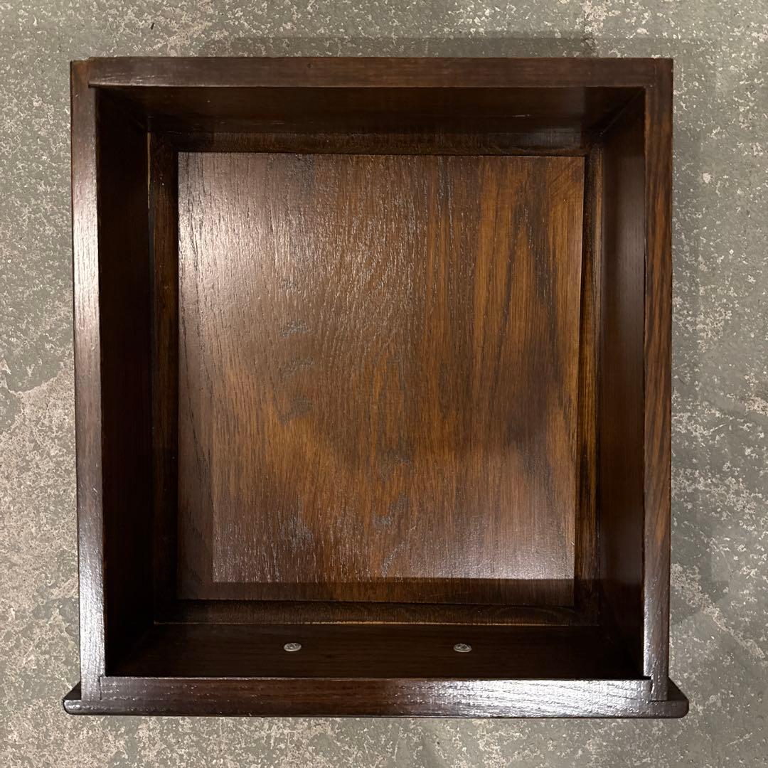 ヴィンテージ　木製サイドテーブル　引き出し付き