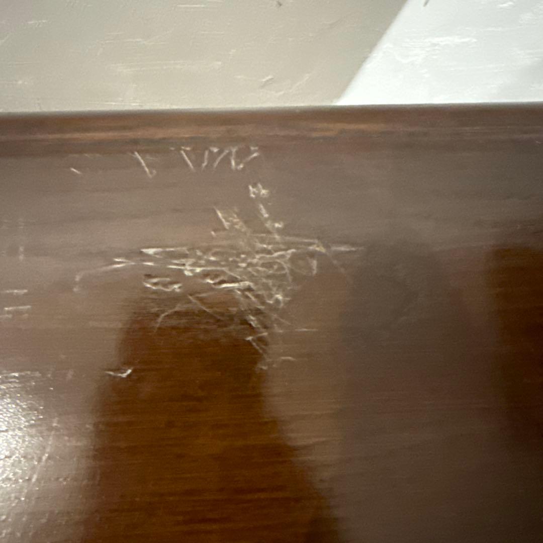 ヴィンテージ　木製サイドテーブル　引き出し付き