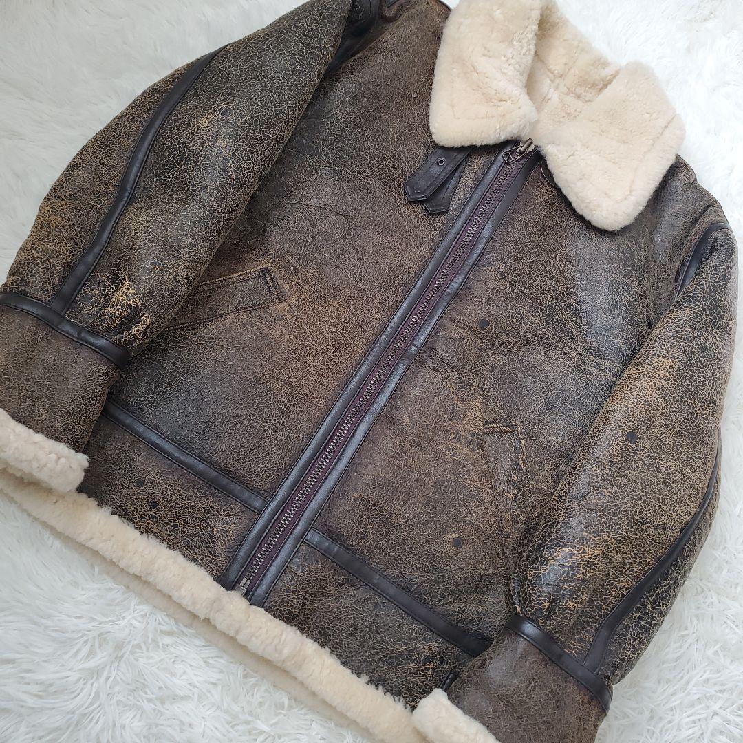 ⭐上西正輝⭐U.S.ARMY B-3 ムートンジャケット シープスキン