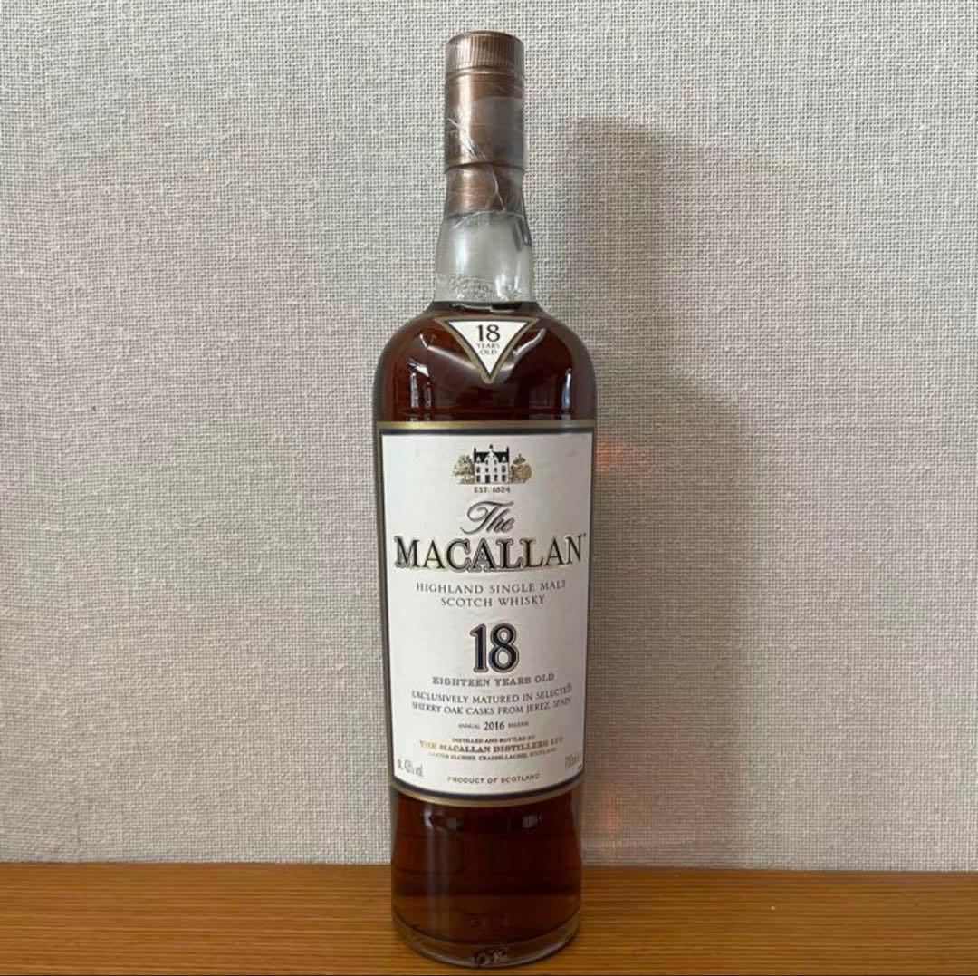 週末特価　マッカラン The Macallan 18年 700ml 2016年製