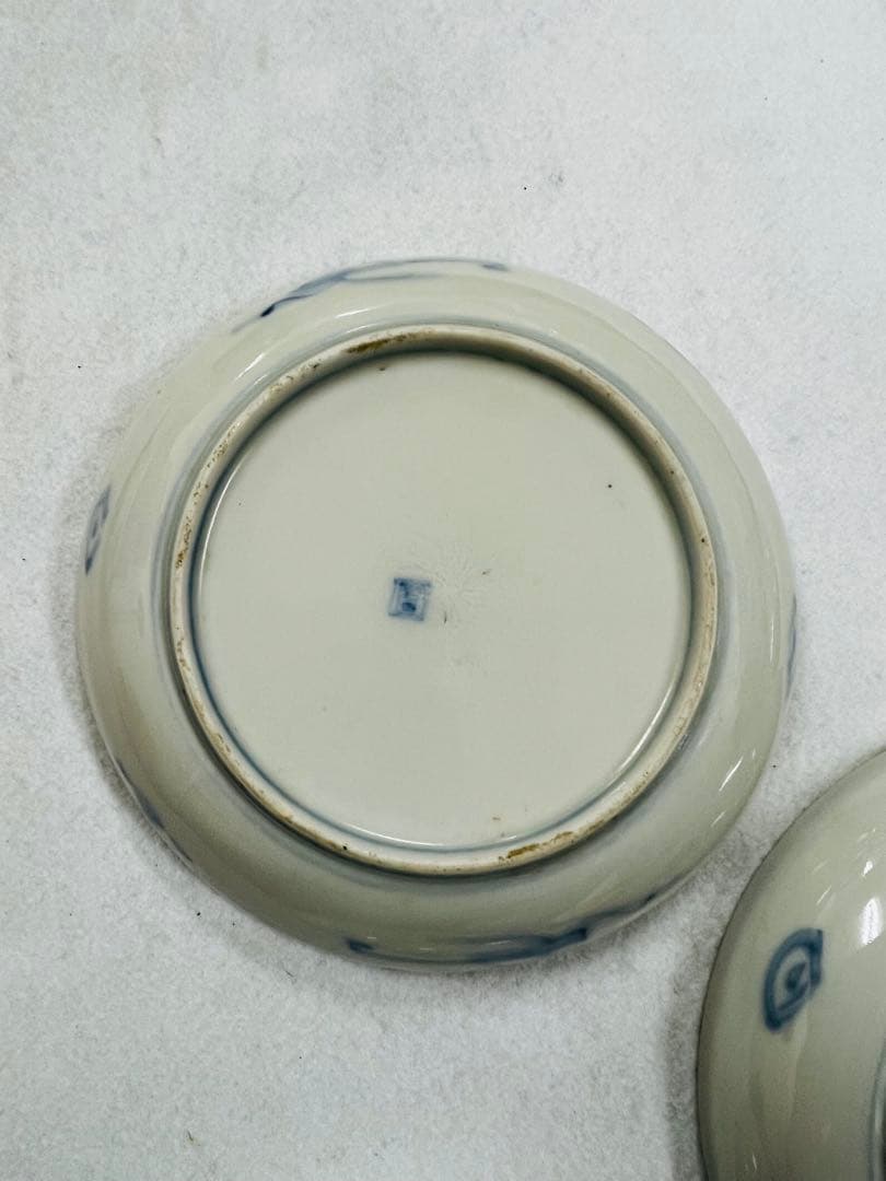 江戸時代？古伊万里　色絵小皿　5枚　1枚カケあり