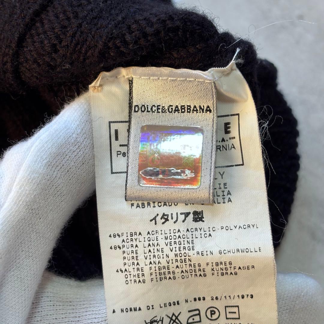 【archive】ドルチェ&ガッバーナ リブ ドライバーズニット イタリア製 黒
