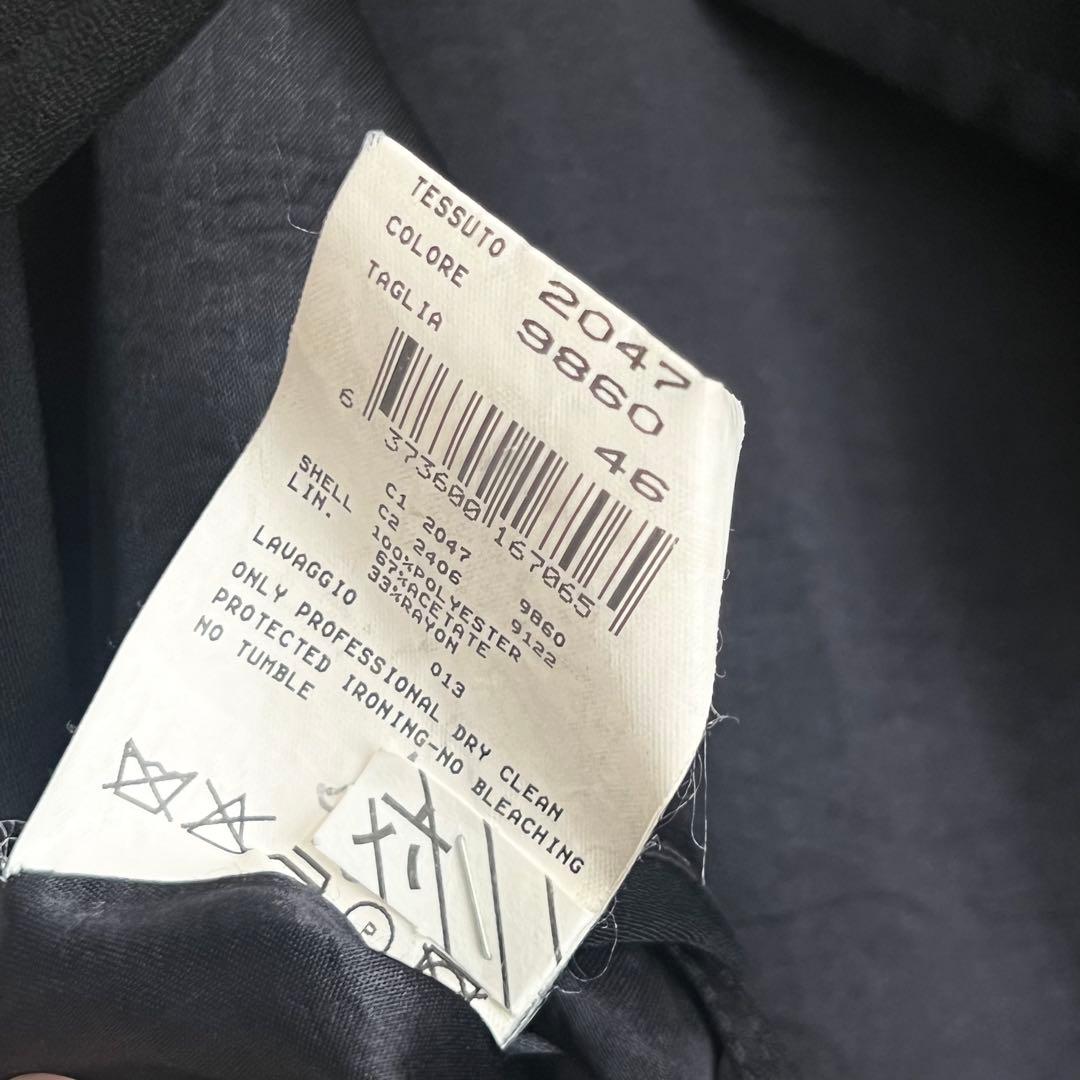 ARMANI アルマーニ シングルトレンチコート ロングコート ブラック 46