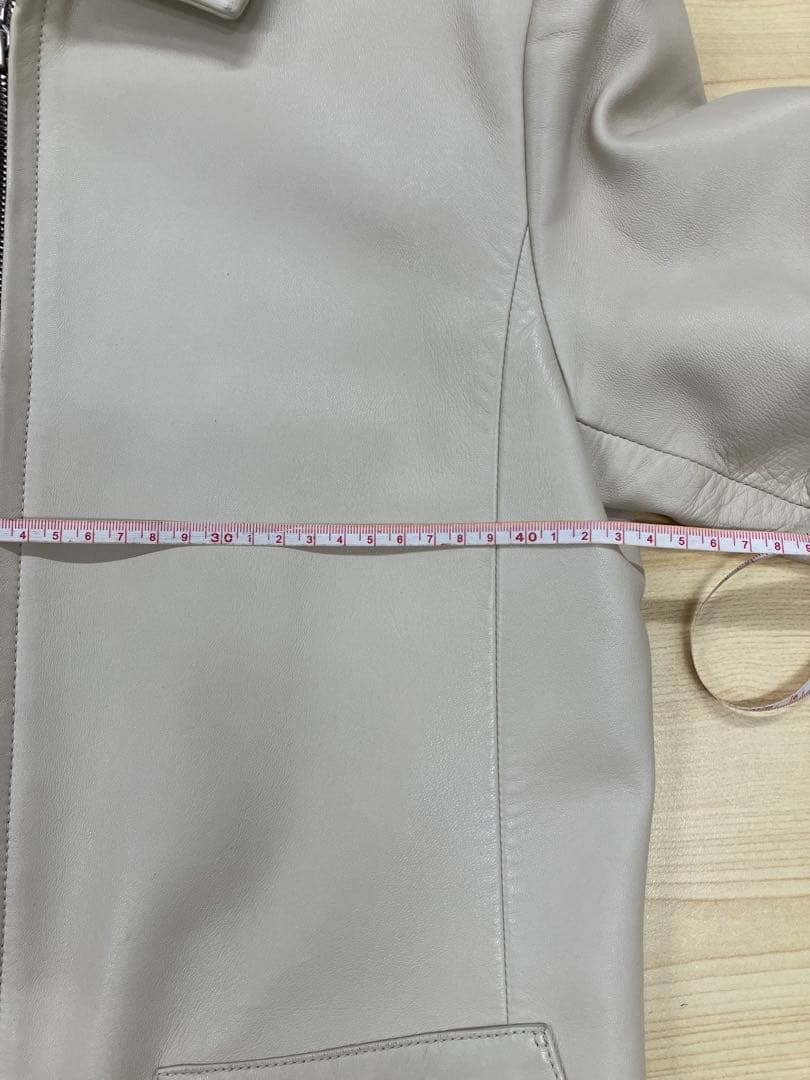 LOEWE アイボリー レザージャケット