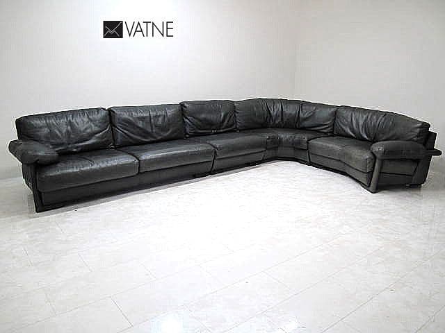 希少品　ノルウェー Vatne　バットネ ヴィンテージ　総革カウチソファ