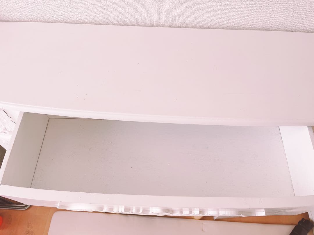 マントルピース　ファイヤープレイス　アンティーク調　ロココ　姫系家具　引き出し