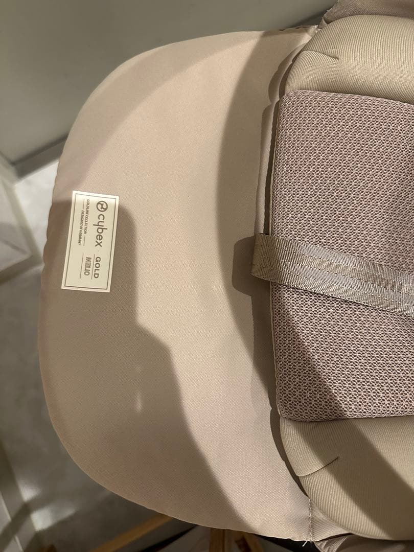 【美品】cybexメリオカーボン2024 アーモンドベージュ ドリンクホルダー付