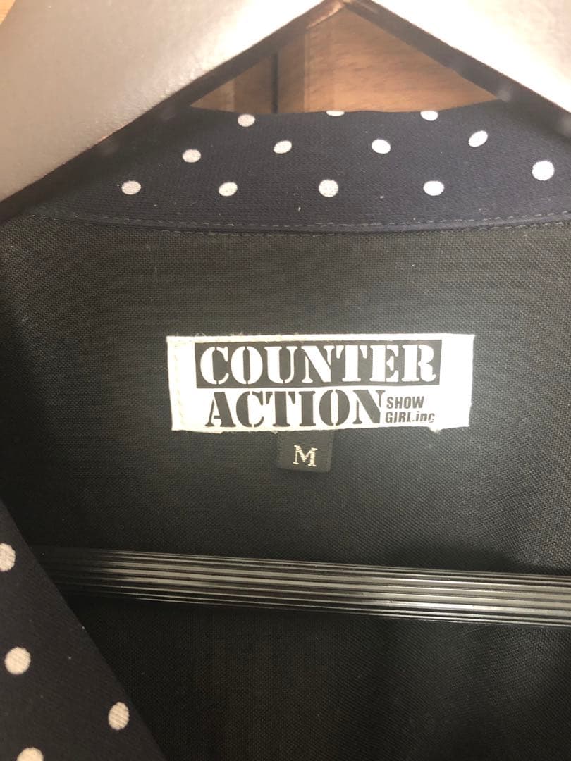 カウンターアクション　シャツ　ドット