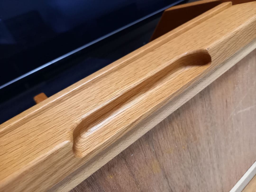 北欧モダン　ナチュラル　オーク　楢　無垢材　サイドラック　ブックシェルフ