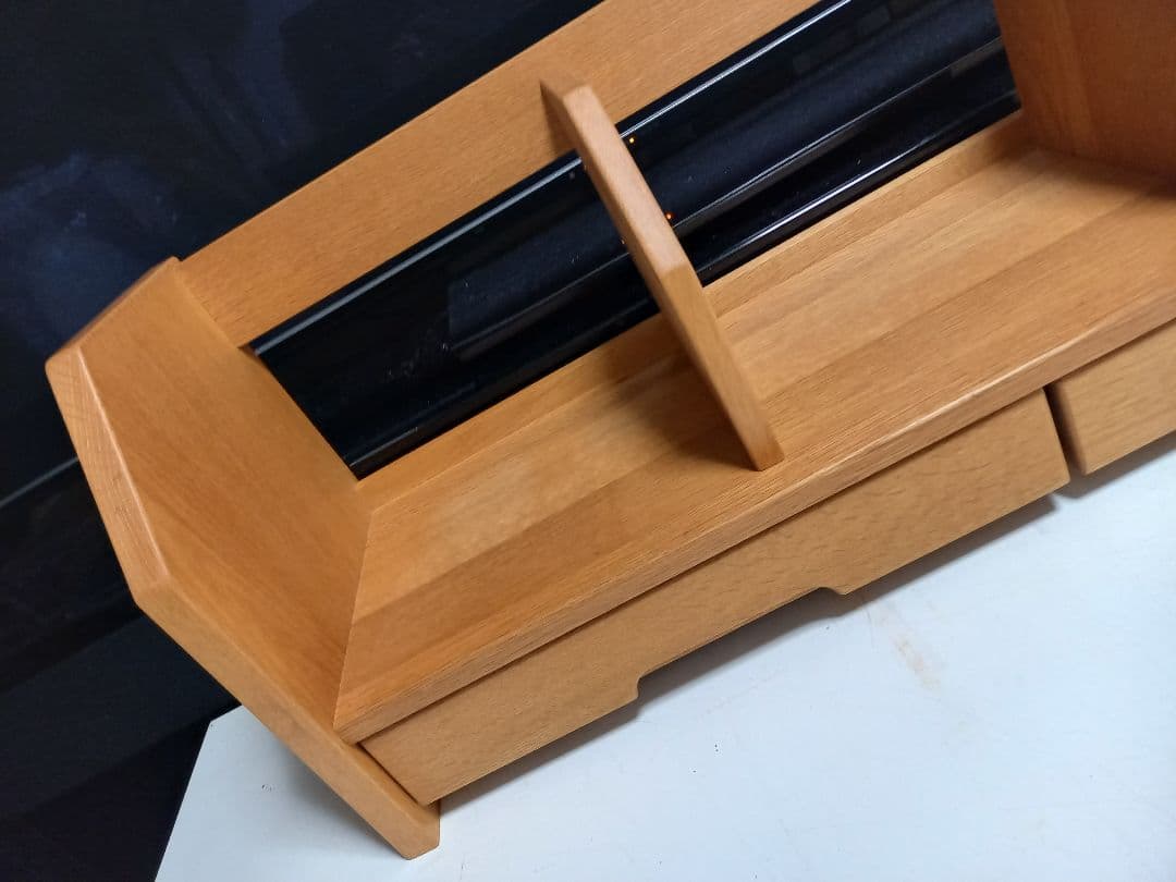 北欧モダン　ナチュラル　オーク　楢　無垢材　サイドラック　ブックシェルフ