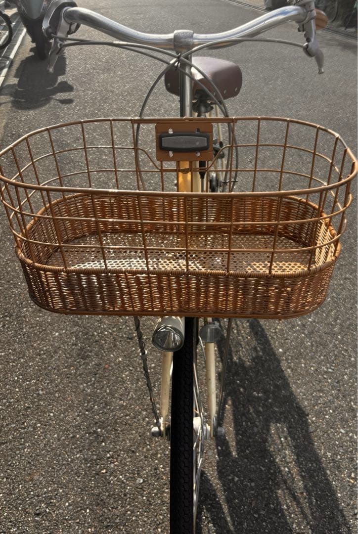 引き取り専用価格　ブリヂストン　ママチャリ　自転車　本体　カジュナ　ベージュ