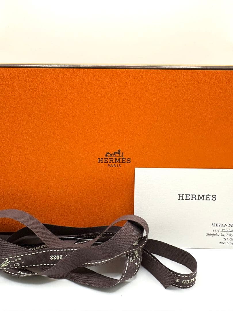 HERMES エルメス アザップロング ブラック シェブルミゾル　オールレザー