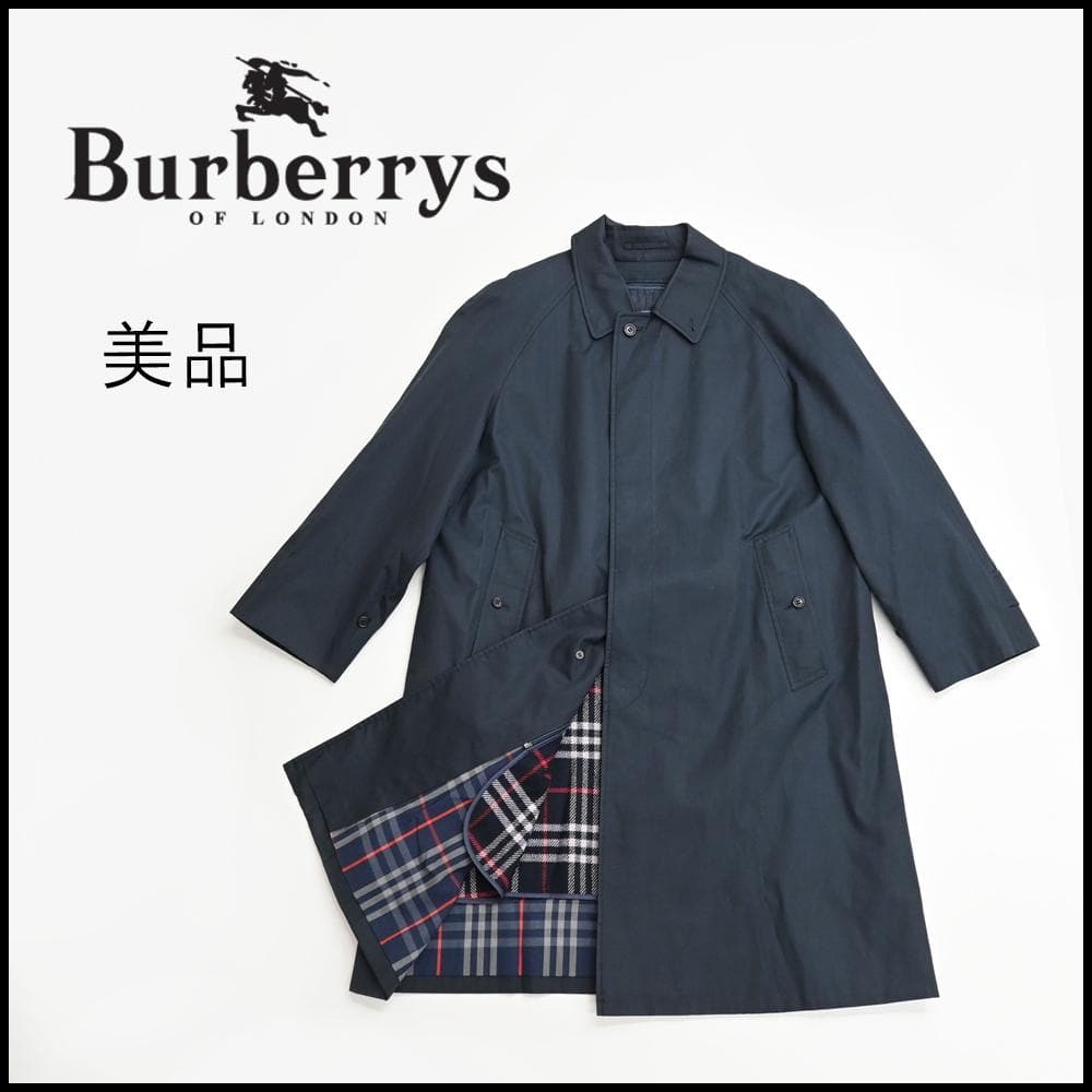 47946★年 バーバリーズ ステンカラーコート ライナー付き ノバチェック*