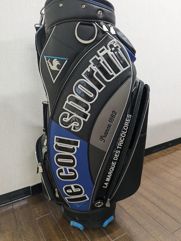 le coq sportif ゴルフキャデイバッグ ブラック/ブルー