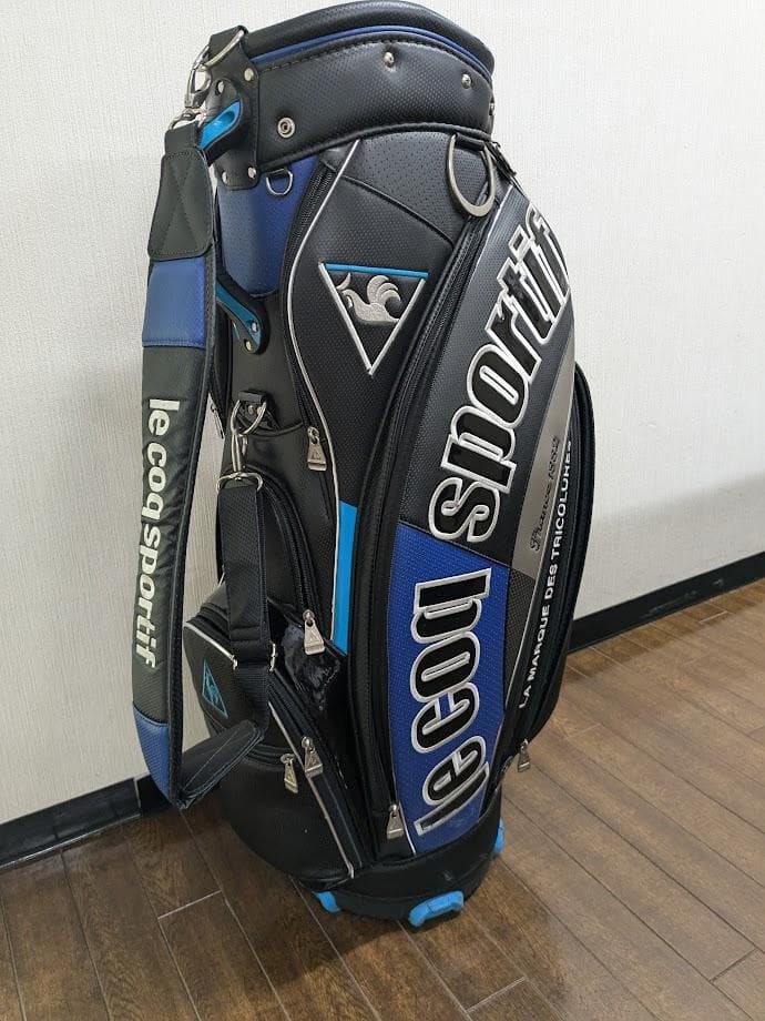 le coq sportif ゴルフキャデイバッグ ブラック/ブルー
