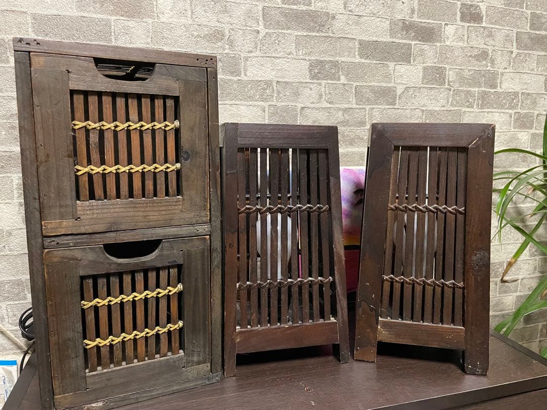 最終お値下げ　インテリアライト２個＆引き出し小物入れセット