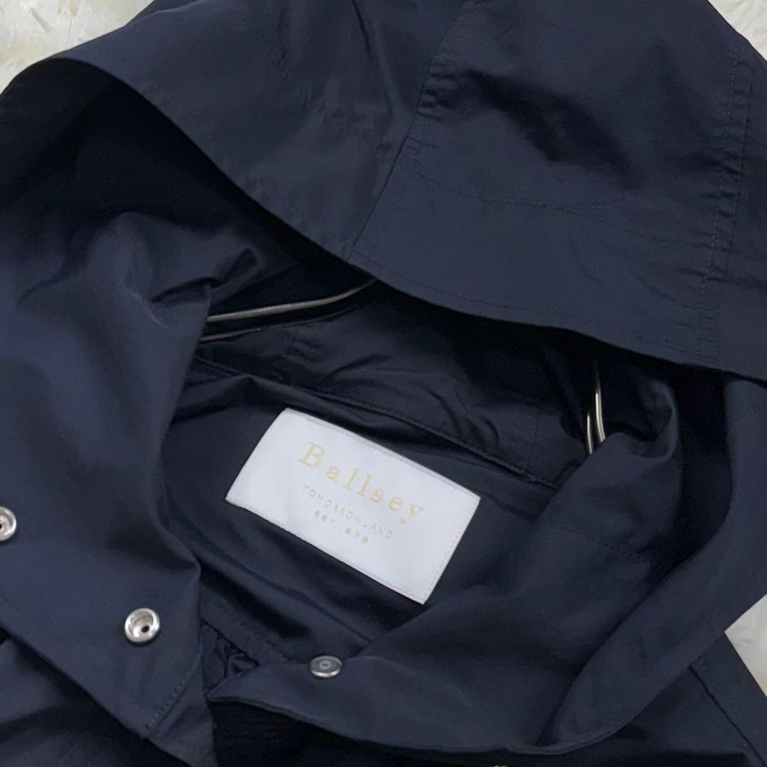 未使用級美品 Ballsey ライトタフタ フーデットショートコート