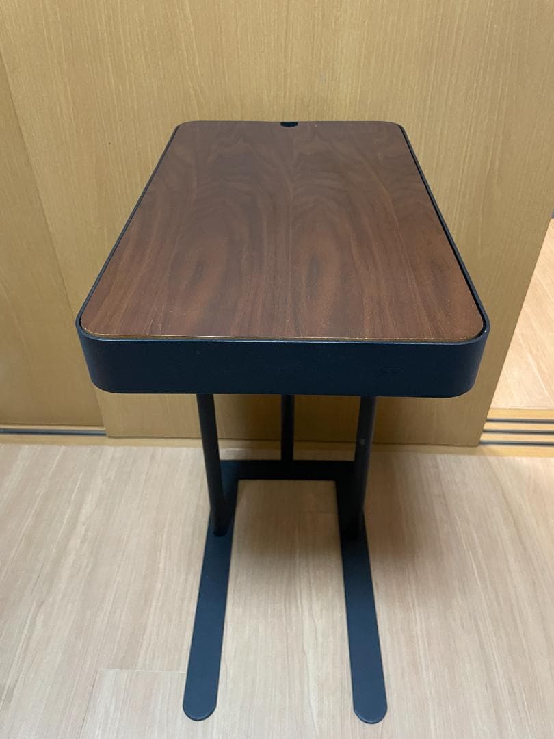 あずま工芸　ノエル サイドテーブル収納つき　ウォールナット ブラウン