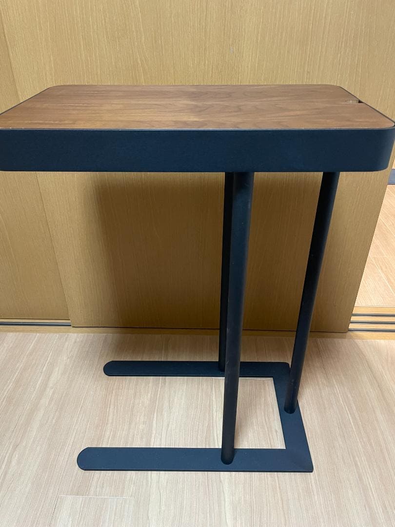 あずま工芸　ノエル サイドテーブル収納つき　ウォールナット ブラウン