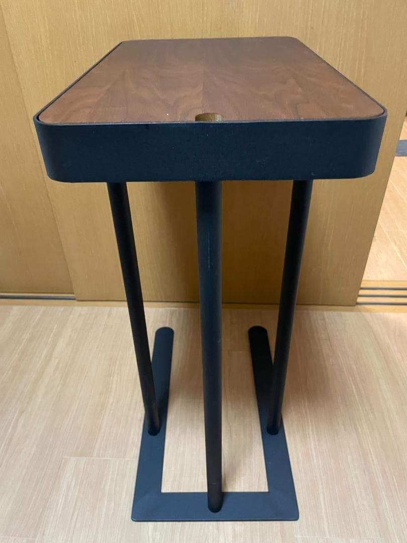 あずま工芸　ノエル サイドテーブル収納つき　ウォールナット ブラウン