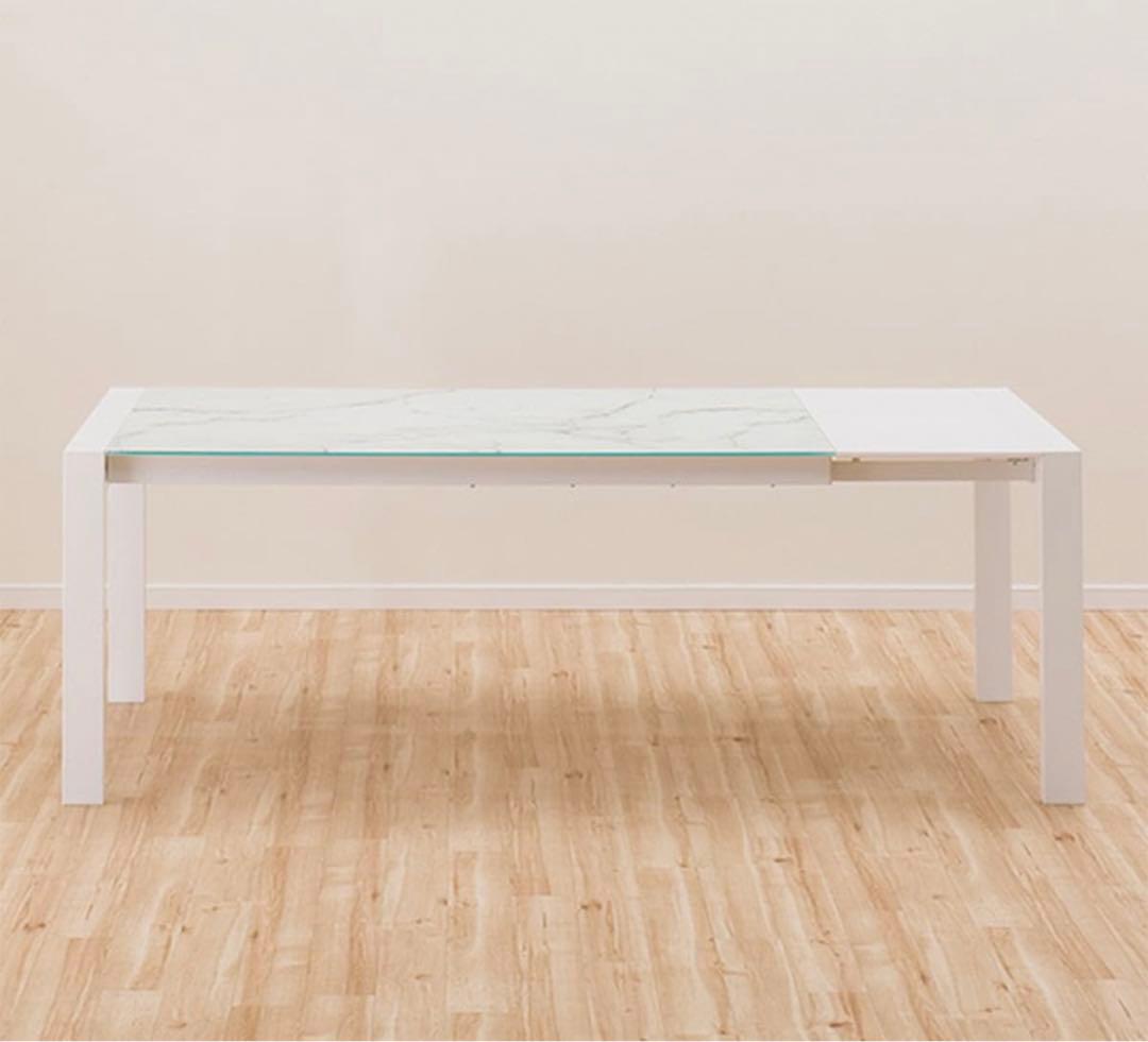 最終価格　ニトリ　伸長式　ダイニングテーブル　160 200 大理石　エスペルト