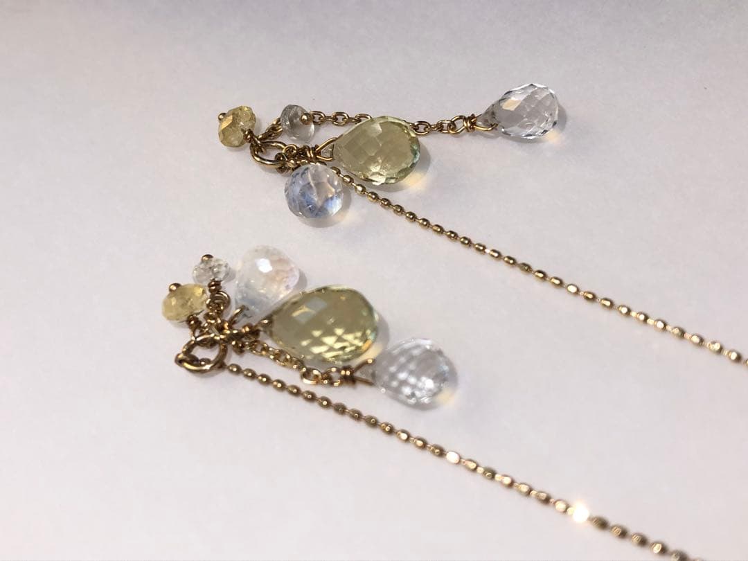 アガットagete k10天然石ピアス　アメリカン ピアス　10金