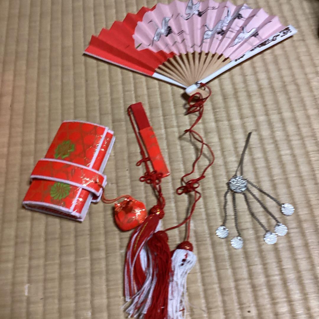 七五三小柄七歳用フルセット　帯幅14、5センチ　草履21センチ