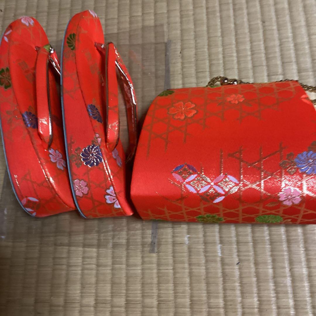七五三小柄七歳用フルセット　帯幅14、5センチ　草履21センチ