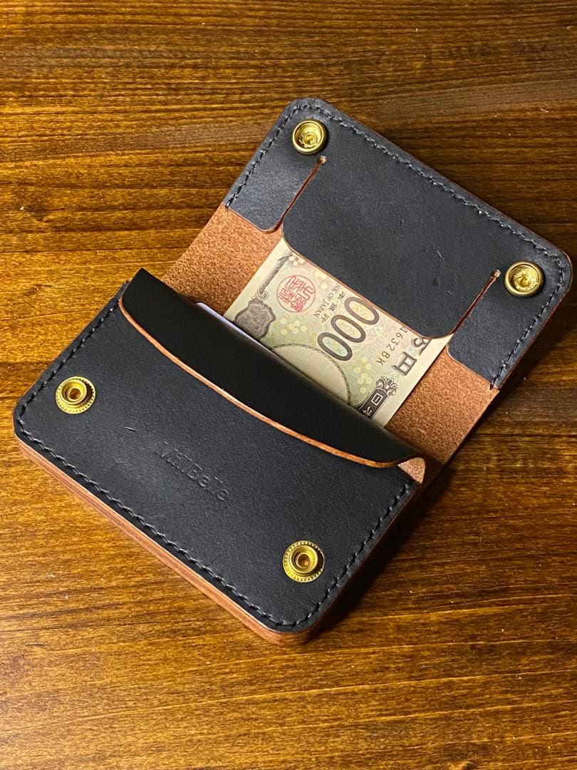 トラッカーウォレット ミドル/本革/茶芯/真鍮/財布/革財布