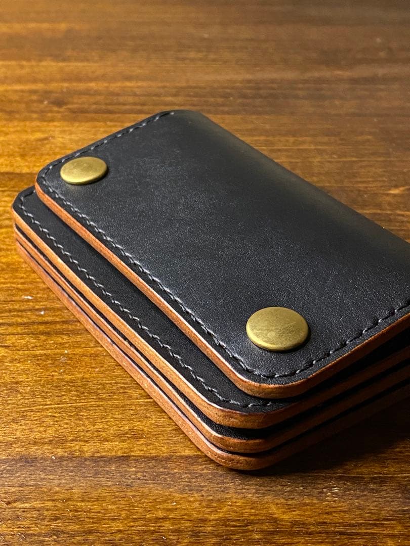 トラッカーウォレット ミドル/本革/茶芯/真鍮/財布/革財布