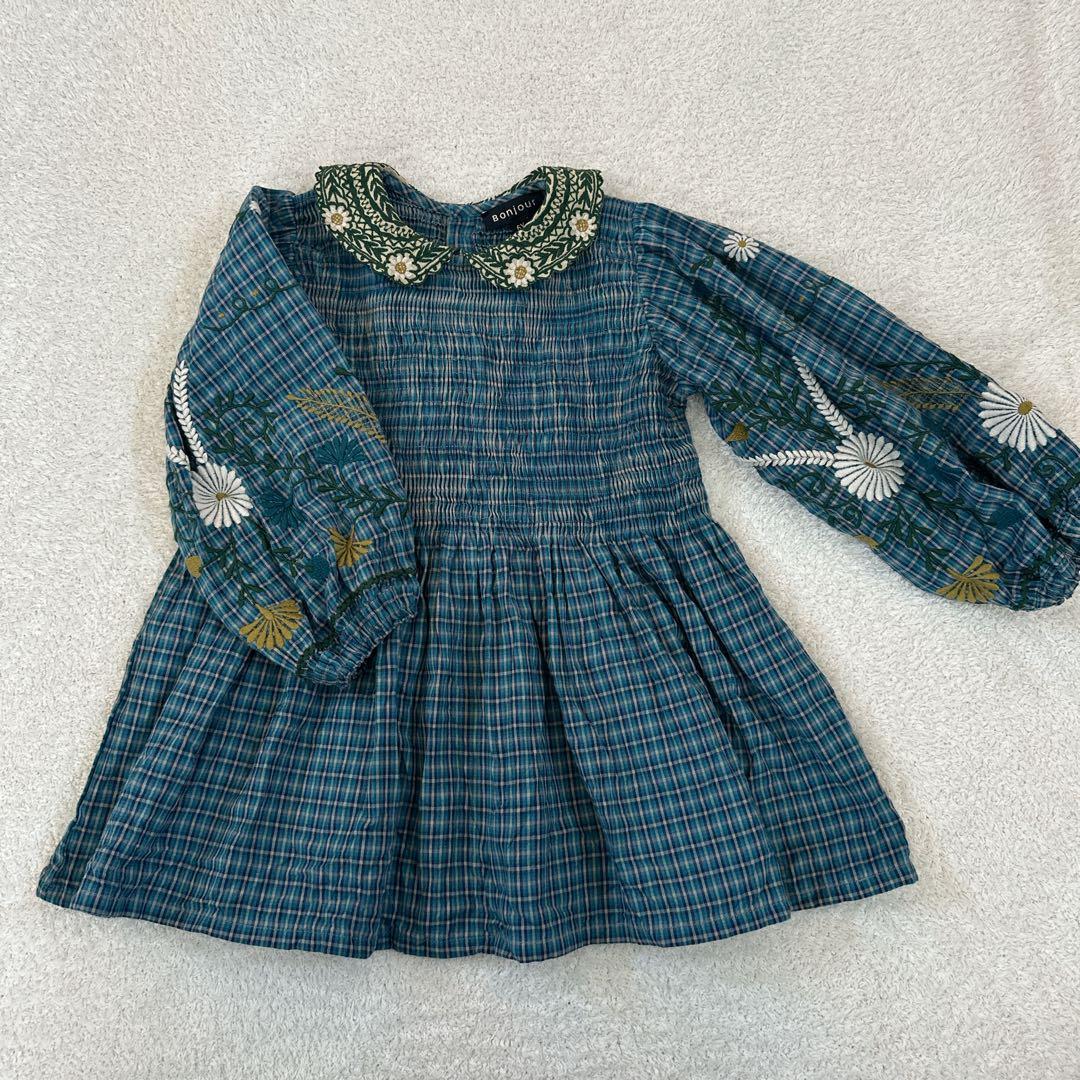 Bonjour 6Y チュニック 花柄刺繍