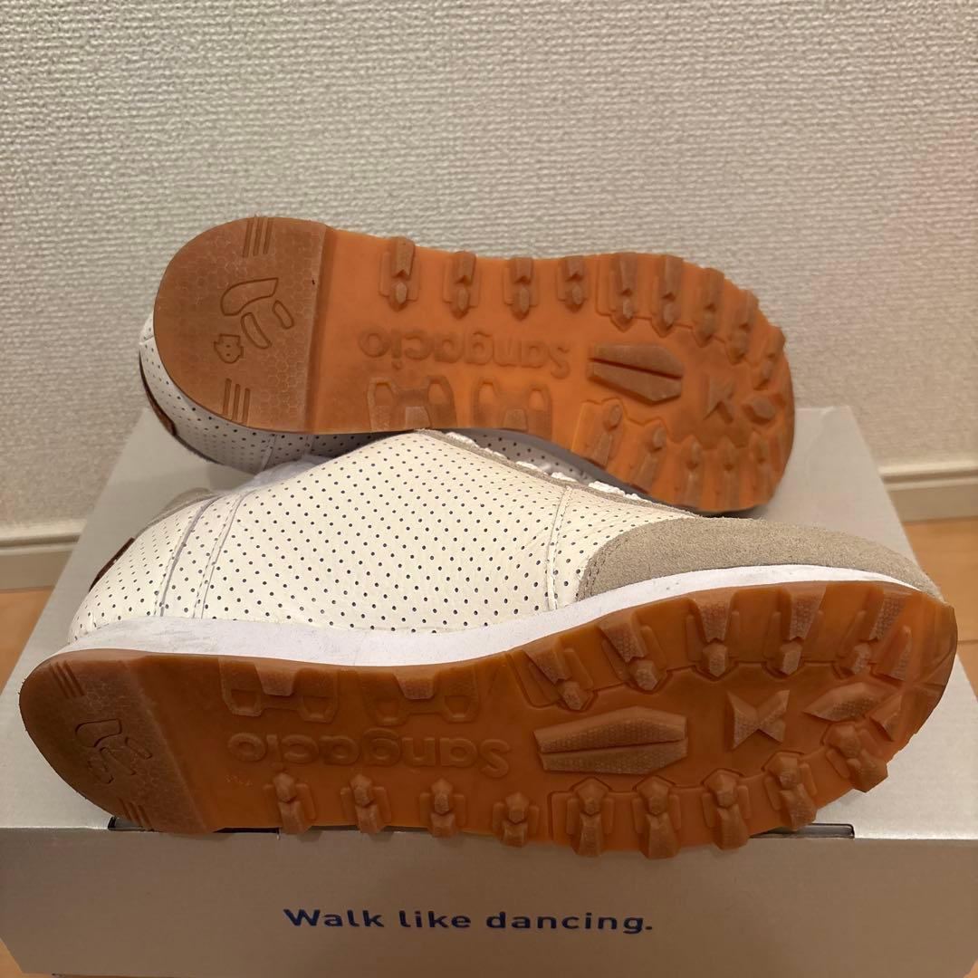 SANGACIO スニーカー ブラック/ホワイト／グリーン