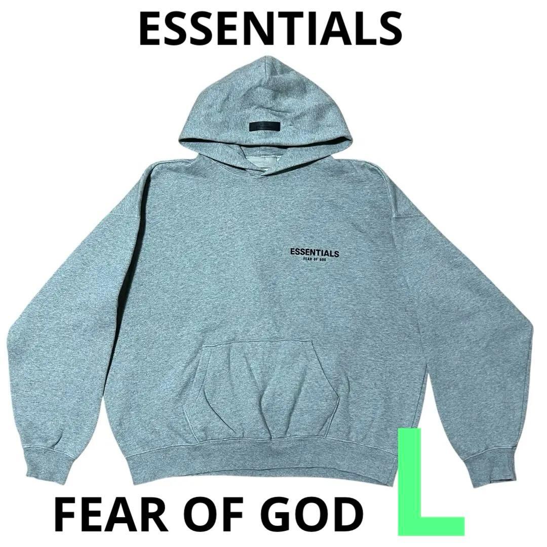 ESSENTIALS FEAR OF GOD パーカー グレー L