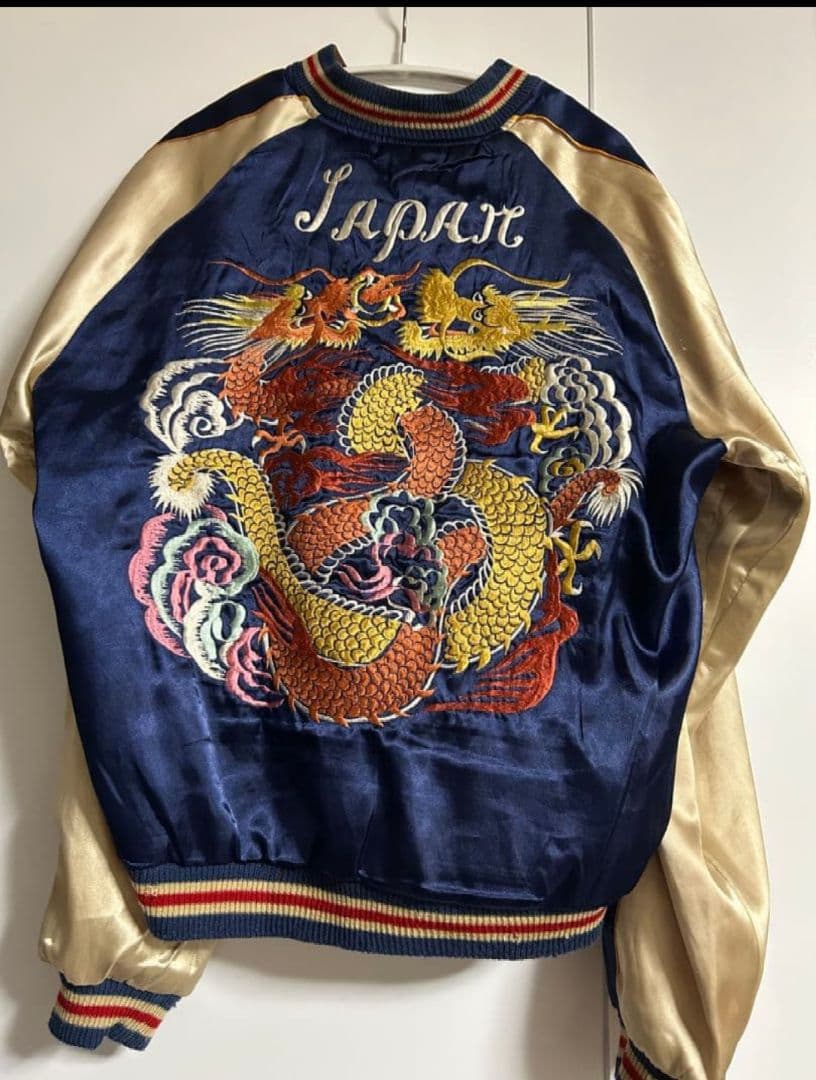 テーラー東洋　Mサイズ　龍刺繍　リバーシブル　スカジャン