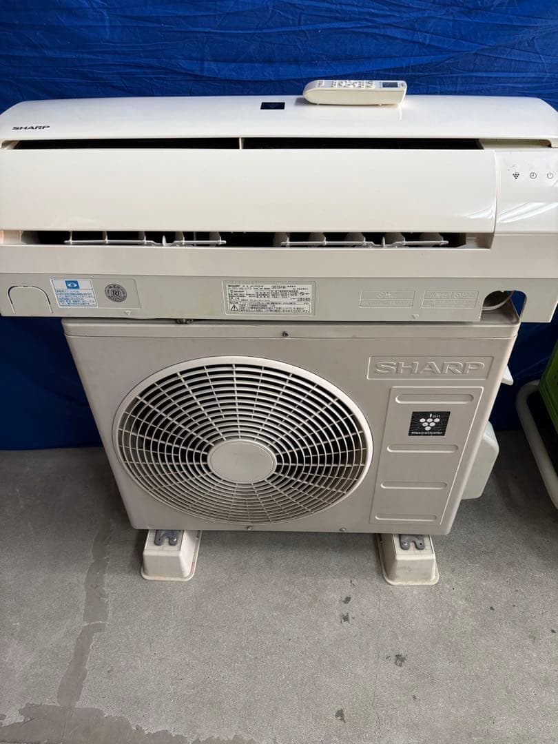 取付込☆SHARP AY-Z22-W エアコン 6畳用 プラズマクラスター 中古