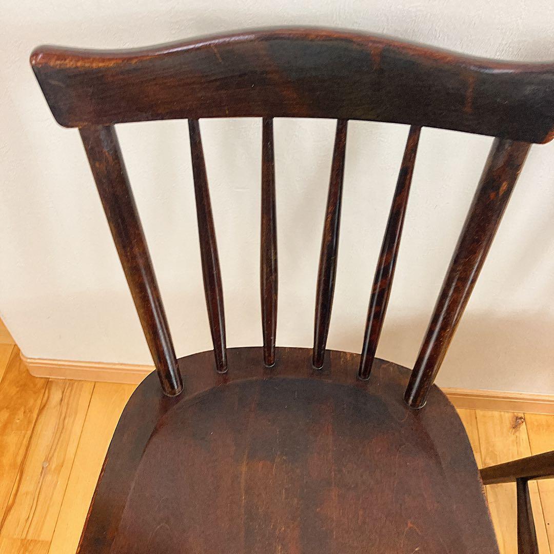 本物志向　北海道民芸家具　ダイニングチェア　ウィンザーチェア　樺材　廃盤　2脚