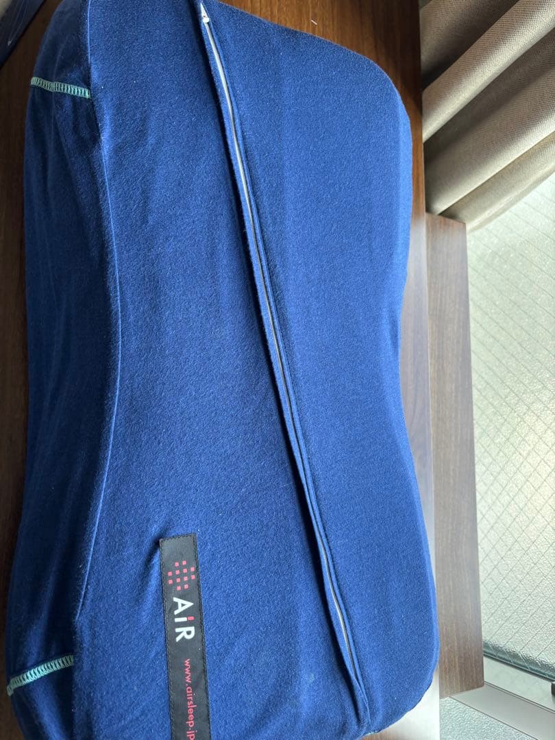 【西川　AIR】　ジッパー付き枕 ホワイト/イエロー