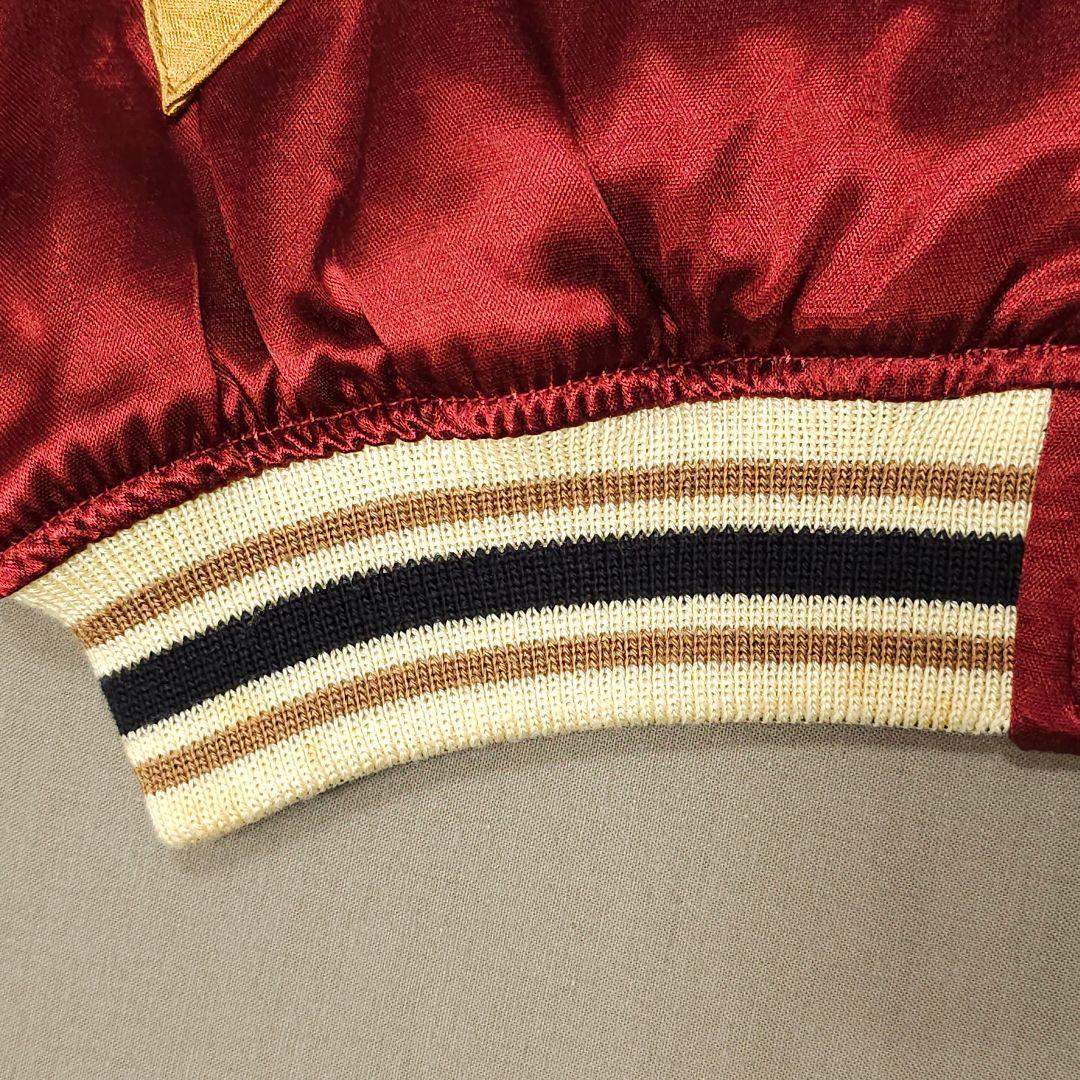 爆裂爛漫娘 サテン スカジャン 神輿 祭 和柄 F商会 バクレツ B-R-M 赤