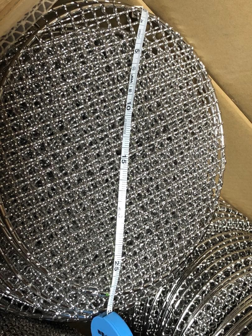 ステンレススチール 焼き網 直径27cm 59枚