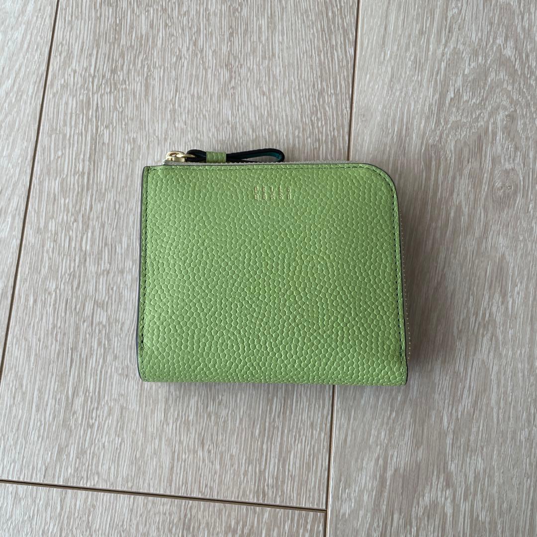 美品PELLE BORSA L字ファスナーミニ財布 FineGoods 5444