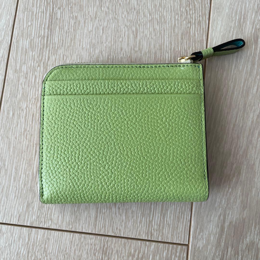美品PELLE BORSA L字ファスナーミニ財布 FineGoods 5444