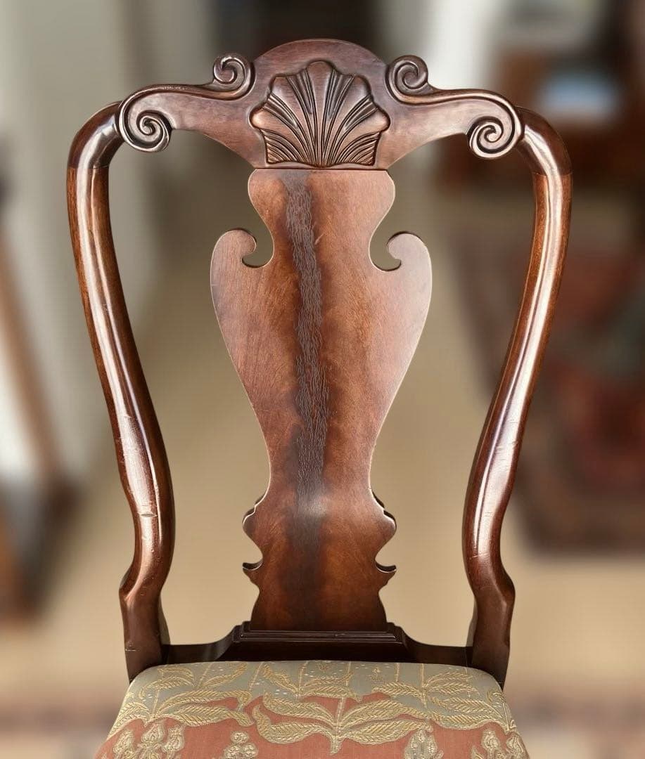 【送料無料地域限定】アンティーク　西洋カンセル社アインア様式猫脚チェア４脚セット