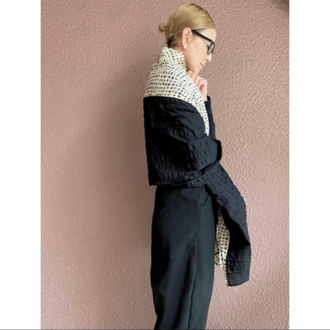 ＊人気作家rataさん＊超ふわふわ大判ビッグストール＊黒＊オールシーズン