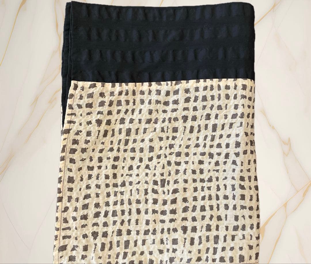 ＊人気作家rataさん＊超ふわふわ大判ビッグストール＊黒＊オールシーズン