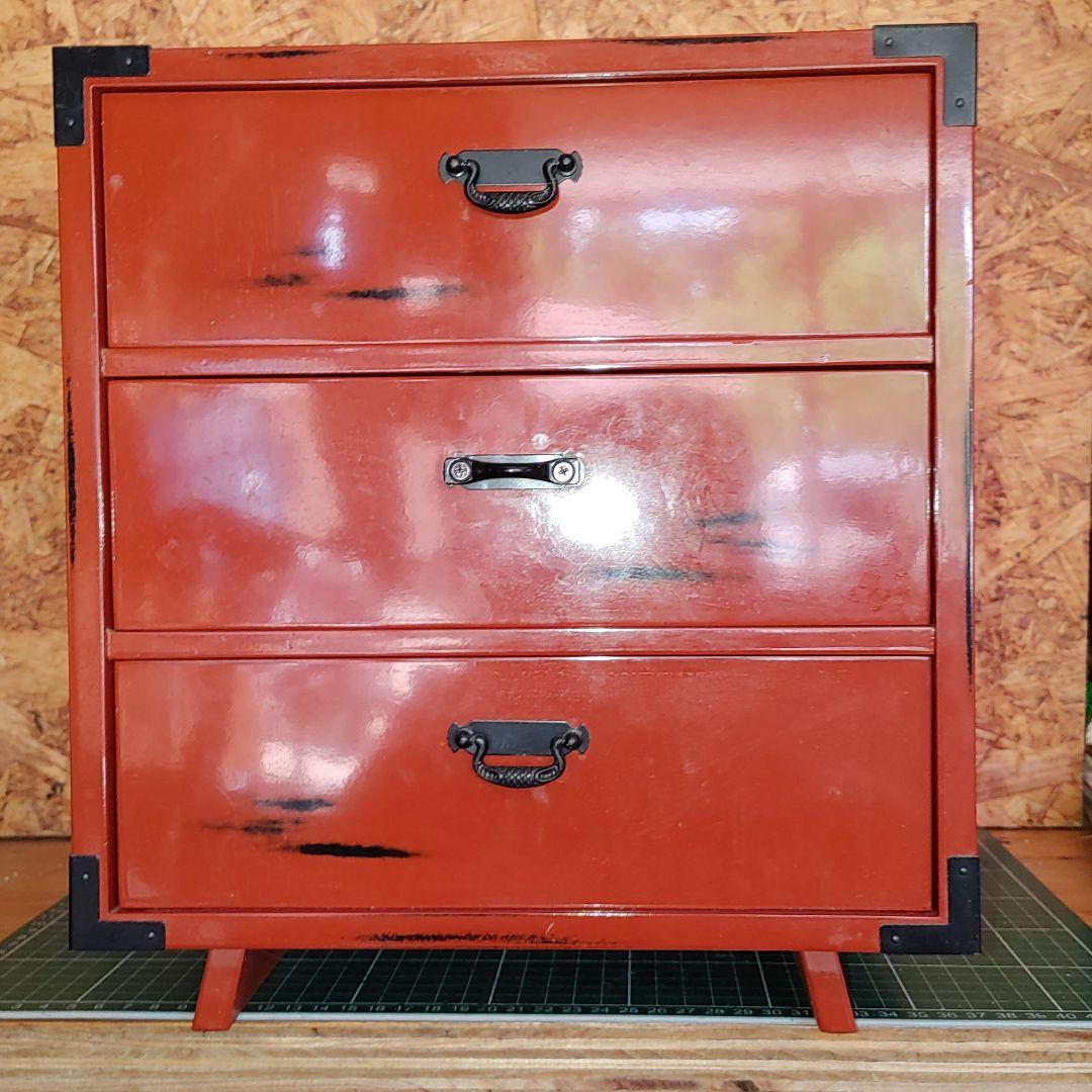 鬼滅の刃 昭和レトロ 抽斗3杯 素敵な小抽斗 チェスト 収納 インテリア 古道具