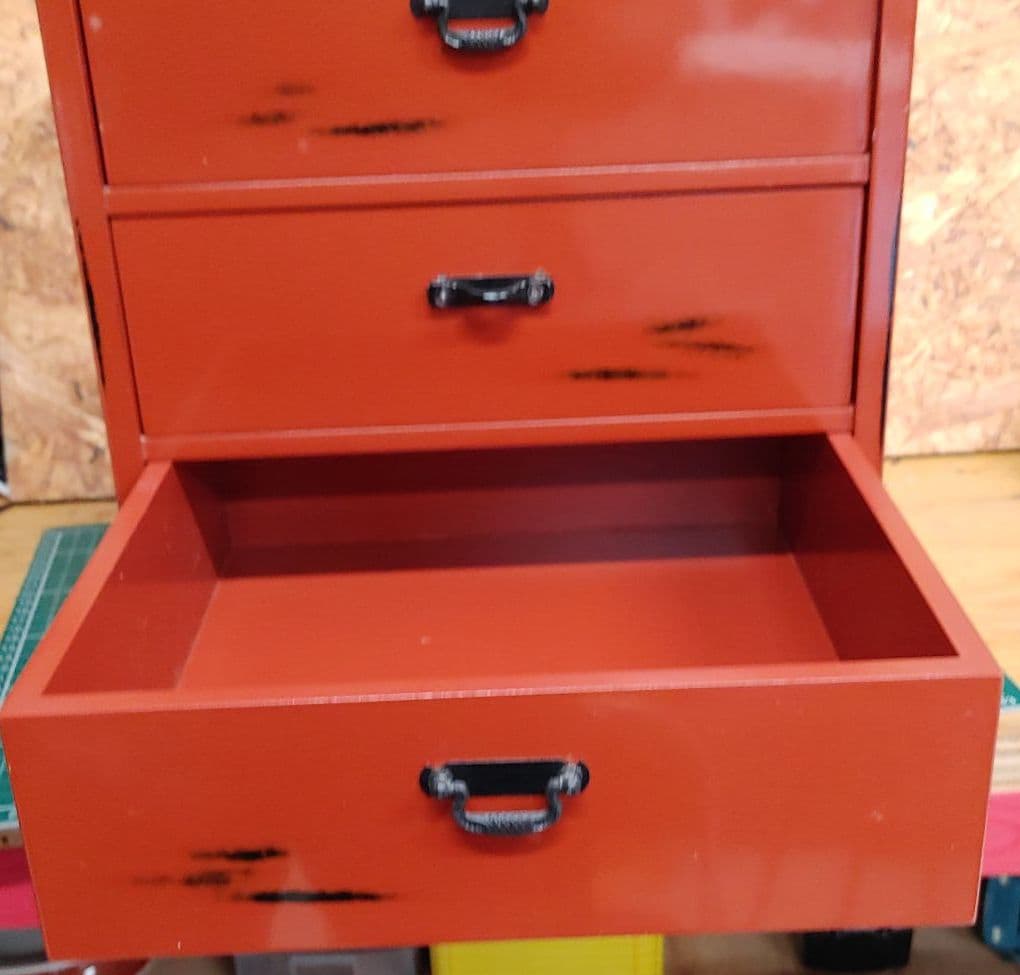 鬼滅の刃 昭和レトロ 抽斗3杯 素敵な小抽斗 チェスト 収納 インテリア 古道具